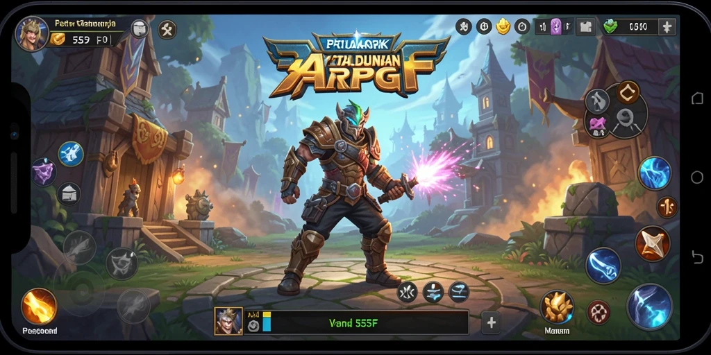 Tampilan gameplay seru di dunia ARPG yang menantang.