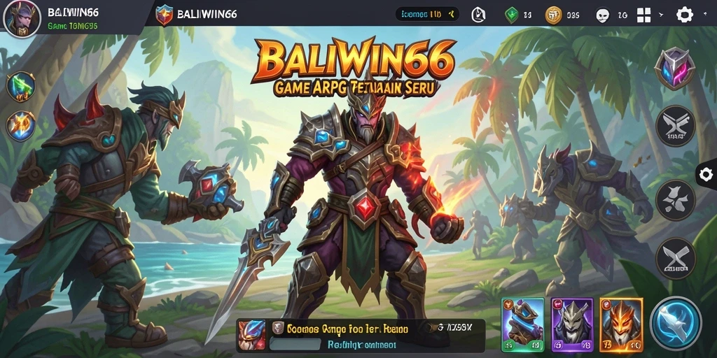 Tampilan gameplay BALIWIN66 yang epik dengan aksi seru.