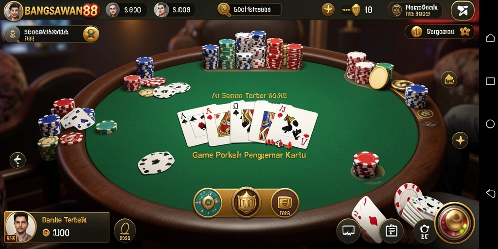 Gameplay seru BANGSAWAN88 dalam permainan poker.