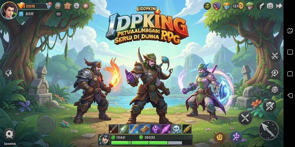 Tangkapan layar menunjukkan aksi seru dalam game RPG.