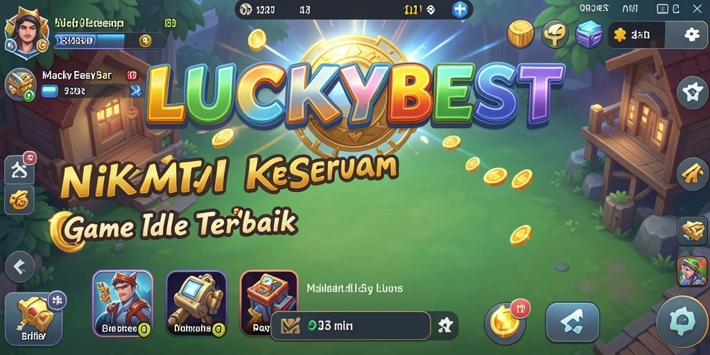 Screenshot utama LUCKYBEST menunjukkan gameplay yang santai dan interaktif.
