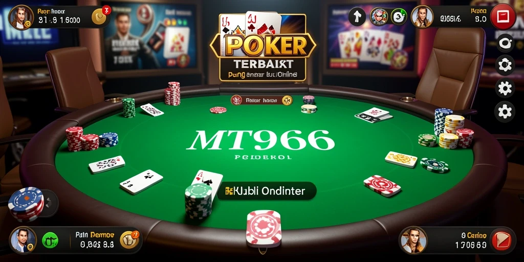 Gameplay MT966 yang menampilkan serunya permainan Poker.