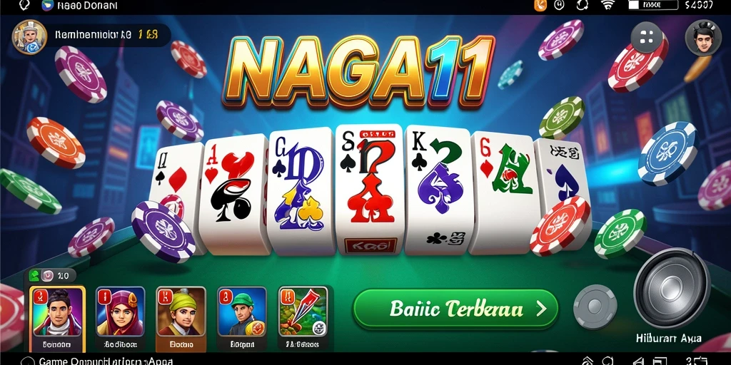 Screenshot NAGA11 menampilkan gameplay seru dalam permainan Domino.