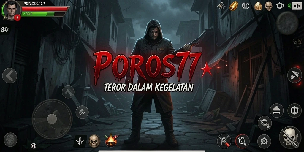 Gameplay menegangkan dengan suasana Horror yang mencekam di POROS77.
