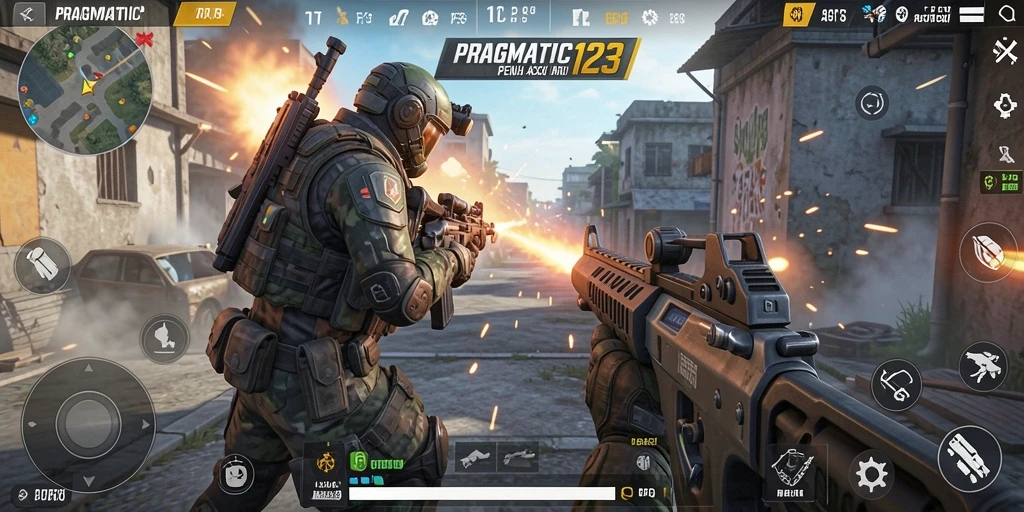 Tampilan gameplay intens dari PRAGMATIC123 yang mengasyikkan.