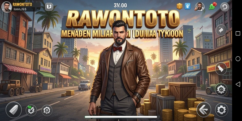 Tampilan gameplay menarik dari RAWONTOTO yang menyajikan tantangan Tycoon.