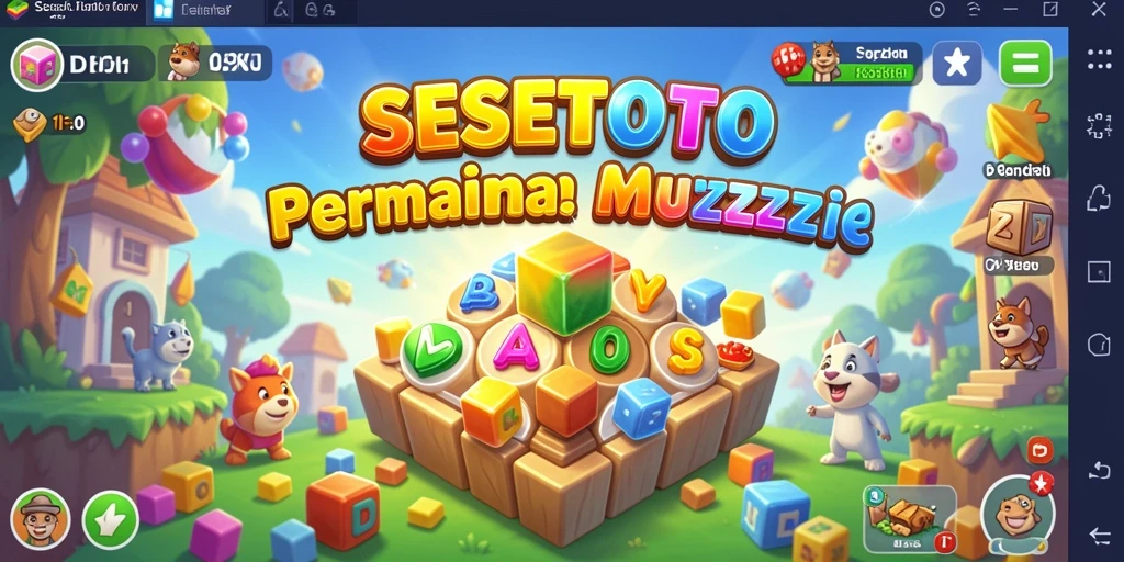 Tangkapan layar gameplay SESETOTO menampilkan tantangan Puzzle yang menarik.