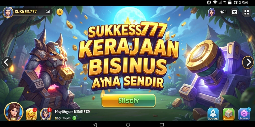 Tampilan gameplay menarik dalam membangun kerajaan bisnis di SUKSES777.